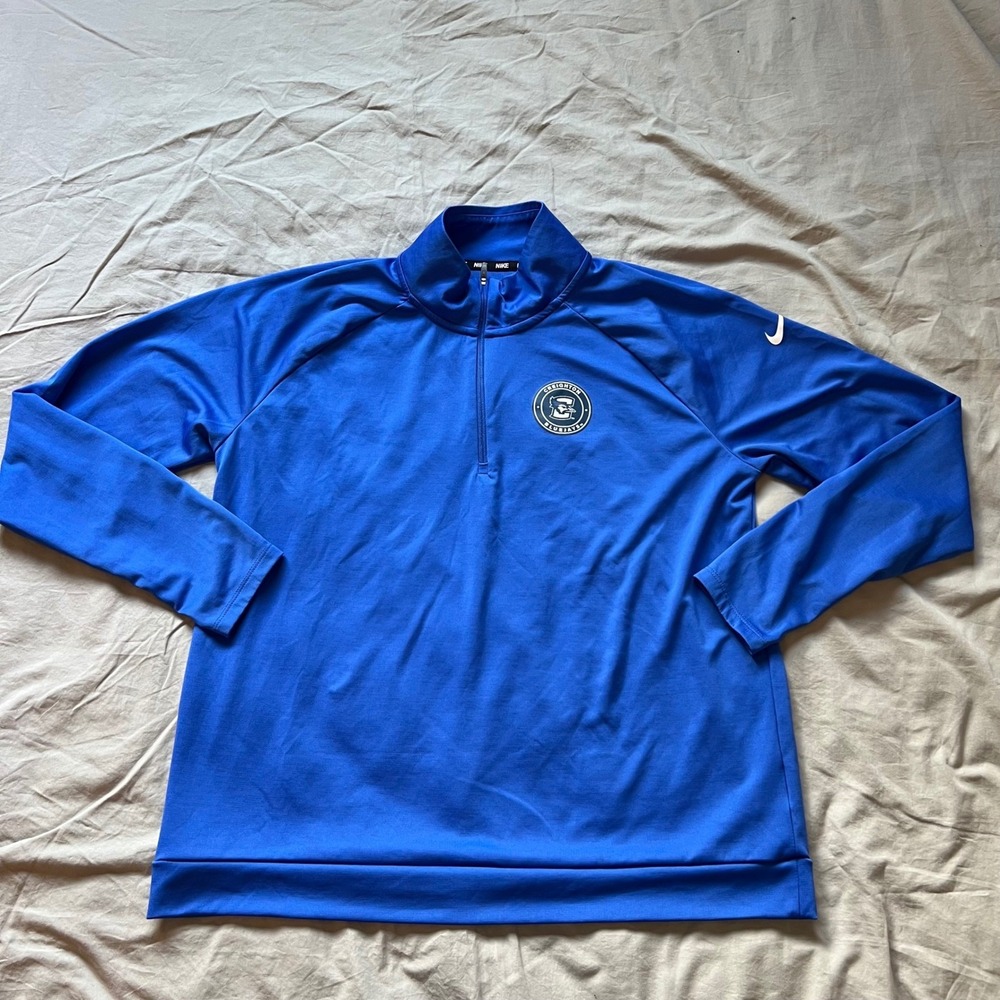 Creighton Bluejays Pullover Women's Size XL NIKE Dri-FIT  Athletic Half Zip Blue